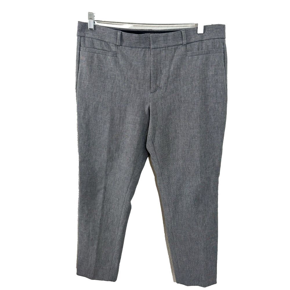 Banana Republic Sloan Flat Front Pant Size‎ 12 Inseam 28" Gray